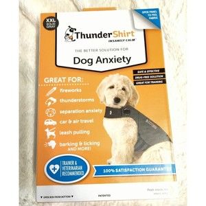 ThunderShirt Dog Anxiety Shirt ~ Insanely Calm ~ Size XXL Solid Gray HGXXL-T01
